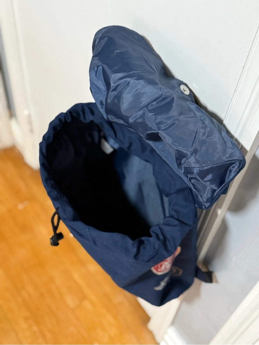 Navy Blue Ralph Lauren Fragrances Drawstring Backpack (NWOT) - Picture 10 of 13